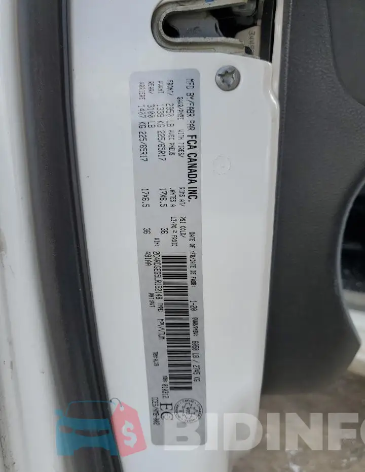 2C4RDGEG5LR152148 Photo# 14