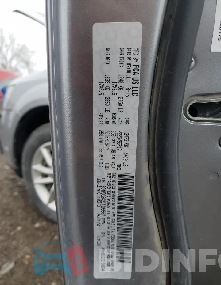 3C4PDCBG2GT109507 Photo# 13