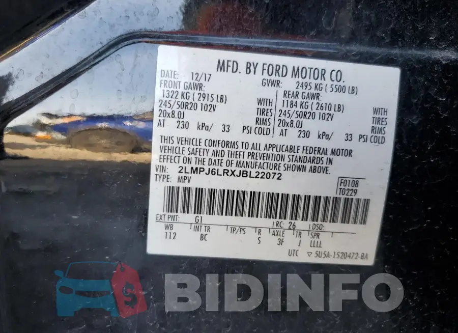 2LMPJ6LRXJBL22072 Photo# 12