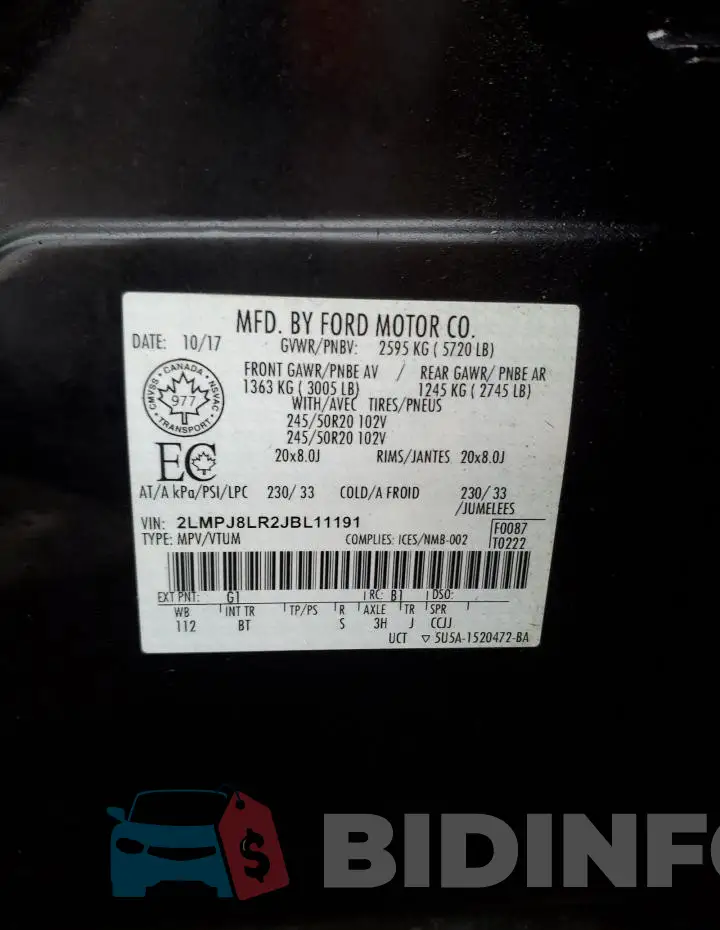 2LMPJ8LR2JBL11191 Photo# 14