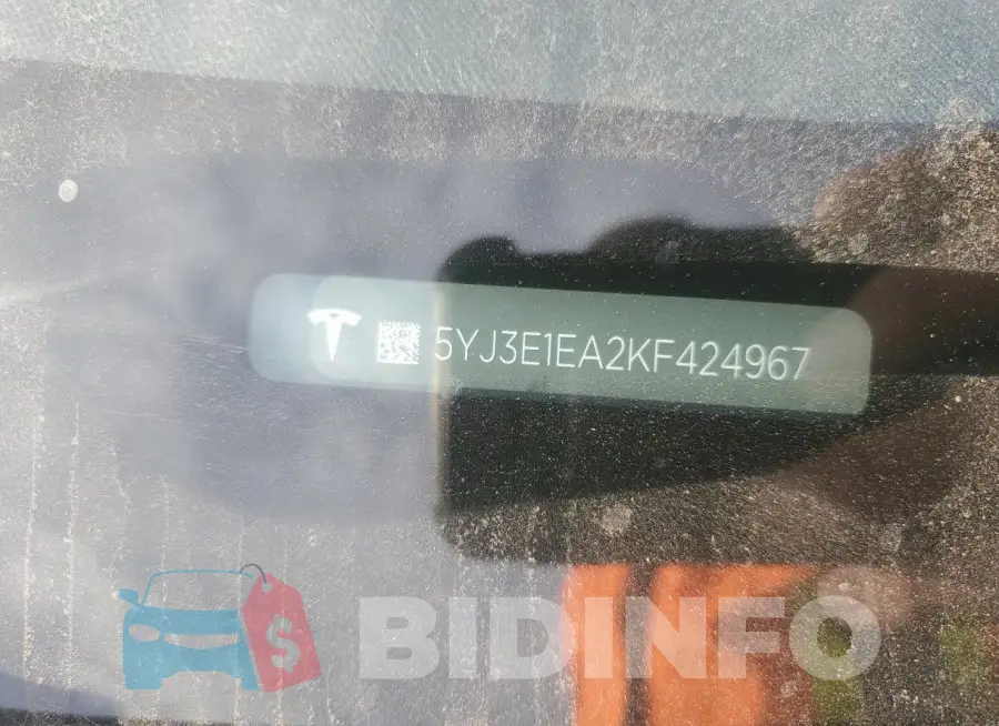 5YJ3E1EA2KF424967 Photo# 12