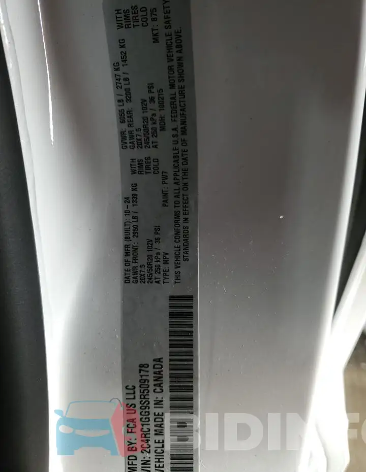 2C4RC1GG9SR509178 Photo# 14