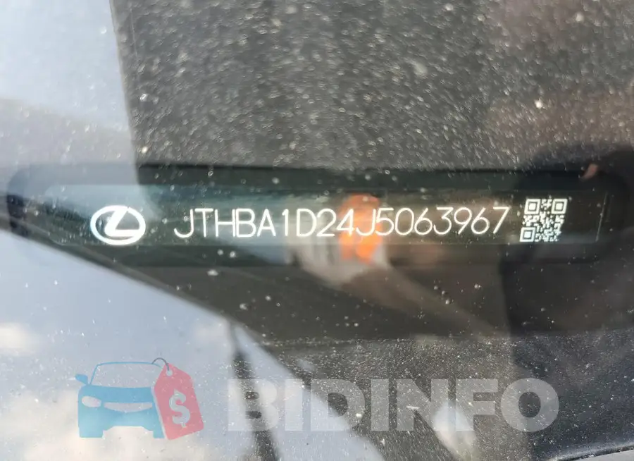 JTHBA1D24J5063967 Photo# 12