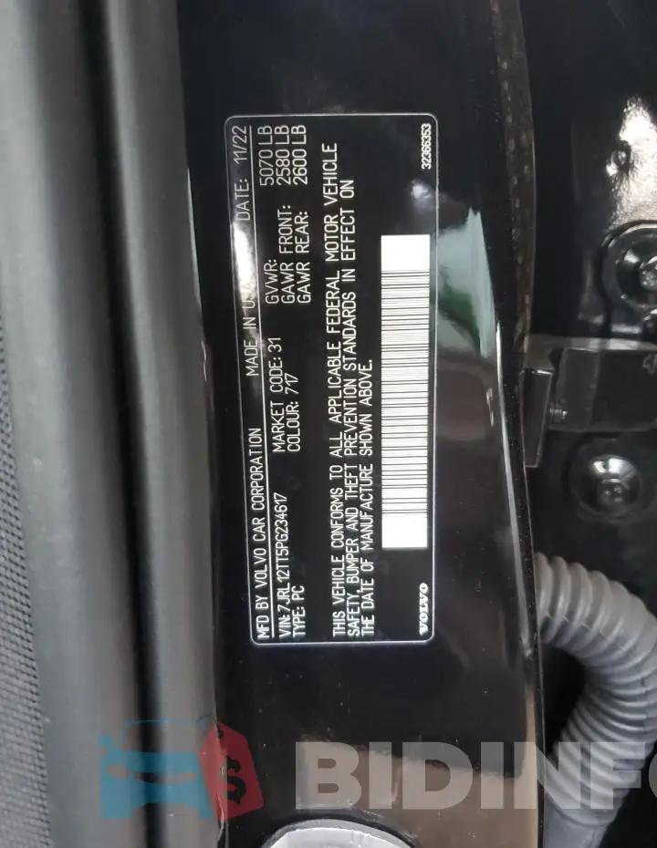 7JRL12TT5PG234617 Photo# 12