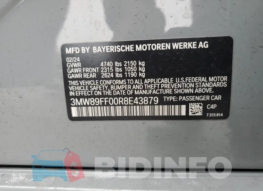 3MW89FF00R8E43879 Photo# 13