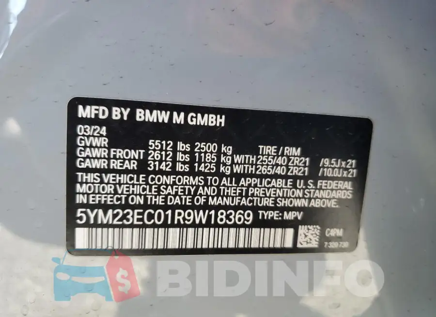 5YM23EC01R9W18369 Photo# 13