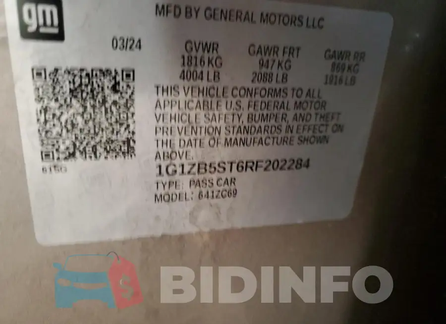 1G1ZB5ST6RF202284 Photo# 13