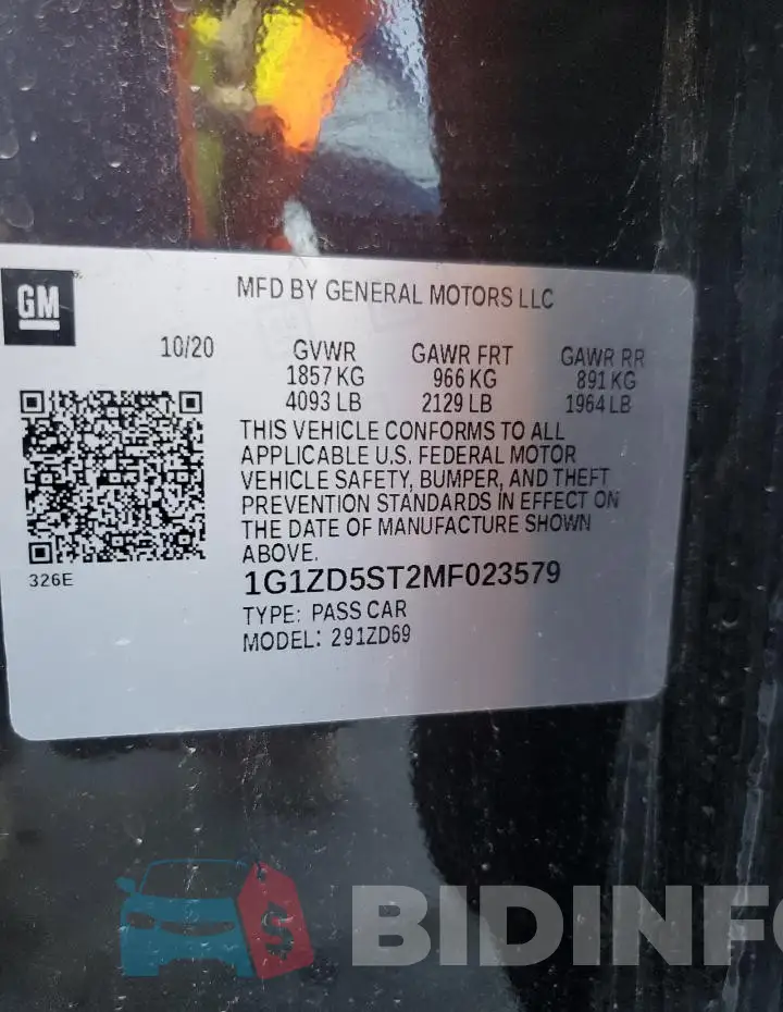 1G1ZD5ST2MF023579 Photo# 12