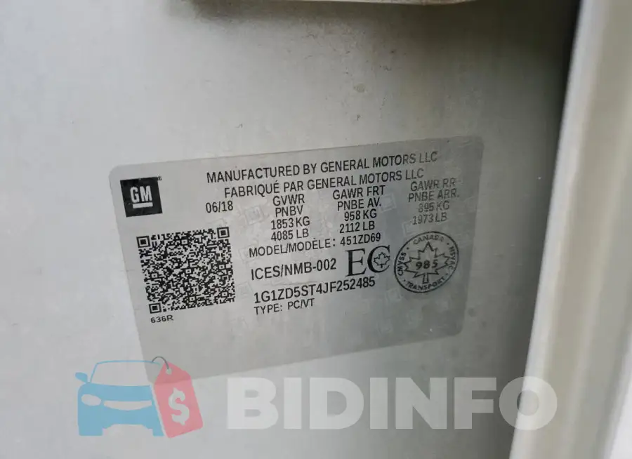 1G1ZD5ST4JF252485 Photo# 12