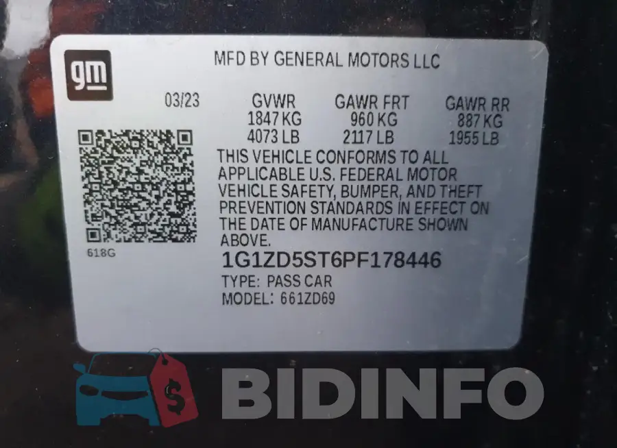 1G1ZD5ST6PF178446 Photo# 13