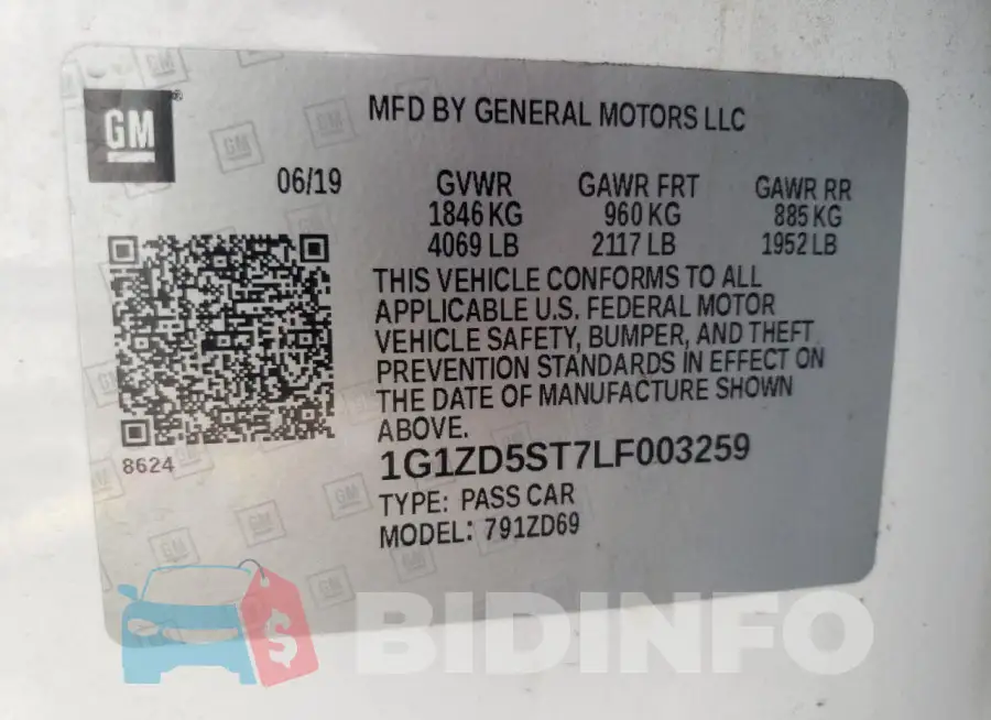 1G1ZD5ST7LF003259 Photo# 10