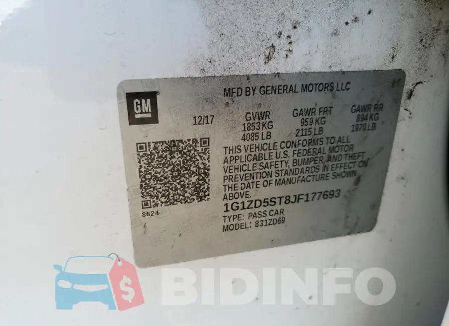 1G1ZD5ST8JF177693 Photo# 12
