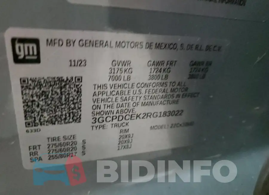 3GCPDCEK2RG183022 Photo# 13
