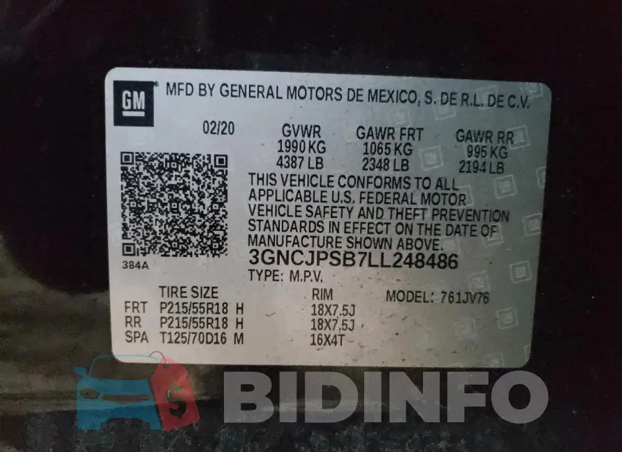 3GNCJPSB7LL248486 Photo# 13