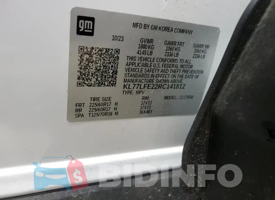 KL77LFE22RC141812 Photo# 13