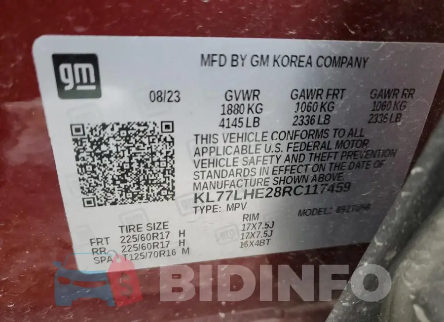KL77LHE28RC117459 Photo# 13