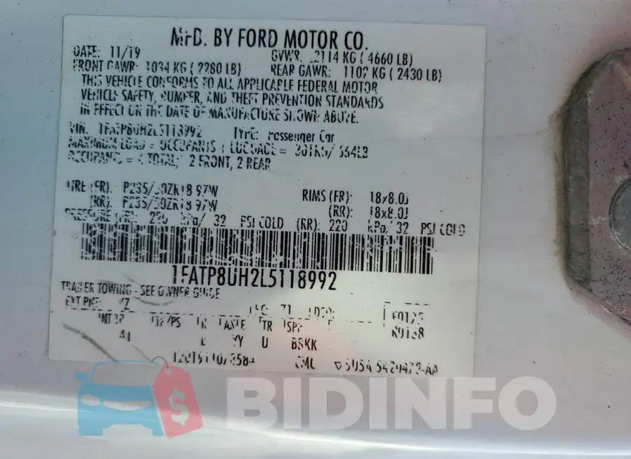 1FATP8UH2L5118992 Photo# 13