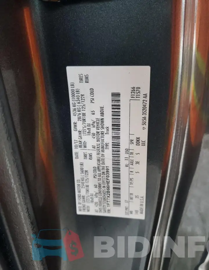 1FT7X2B66HEF03991 Photo# 12