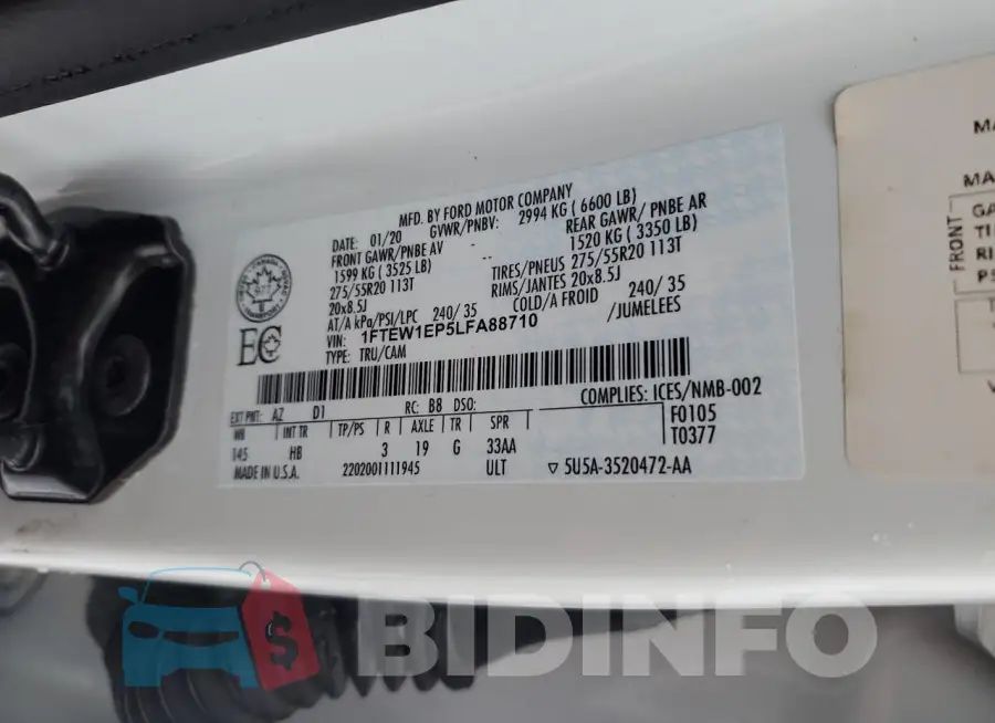 1FTEW1EP5LFA88710 Photo# 12