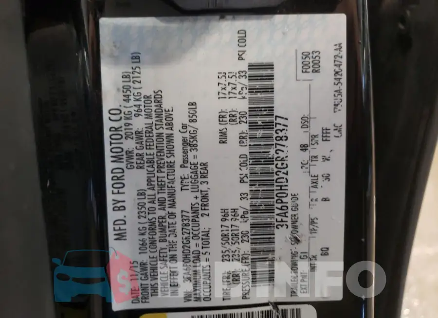 3FA6P0HD2GR278377 Photo# 13