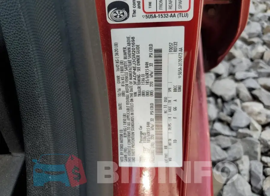 3FADP4EJ3GM201698 Photo# 13