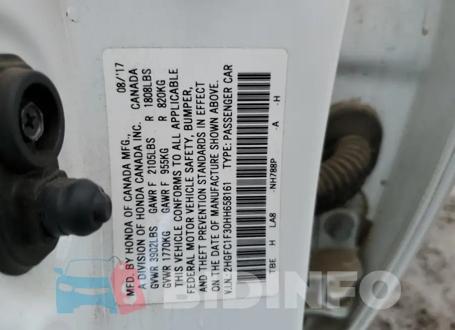 2HGFC1F30HH658161 Photo# 12