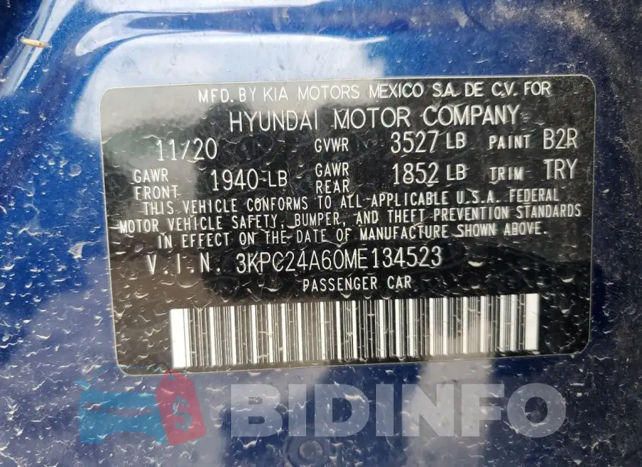 3KPC24A60ME134523 Photo# 12