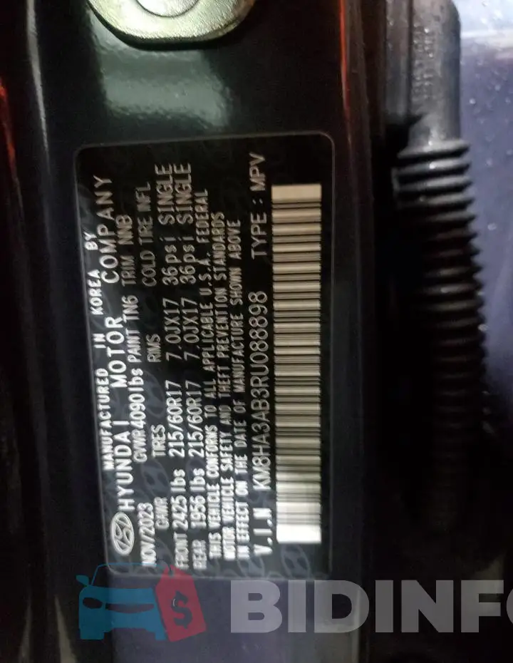 KM8HA3AB3RU088898 Photo# 13
