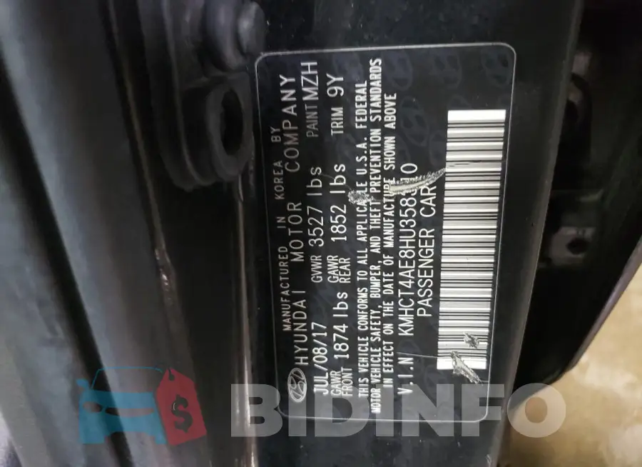 KMHCT4AE8HU358310 Photo# 13