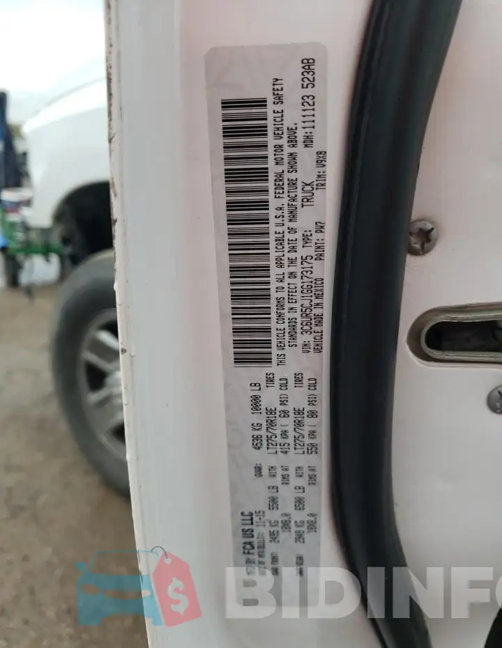 3C6UR5CJ1GG173175 Photo# 12