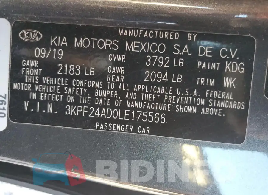 3KPF24AD0LE175566 Photo# 12