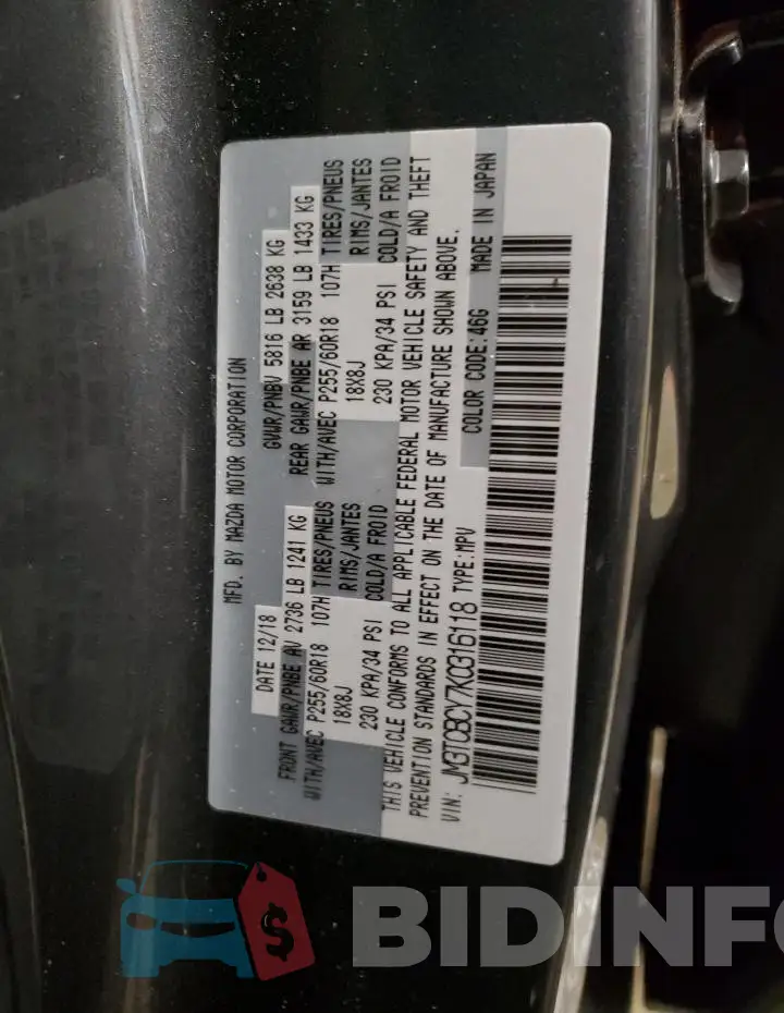 JM3TCBCY7K0316118 Photo# 14