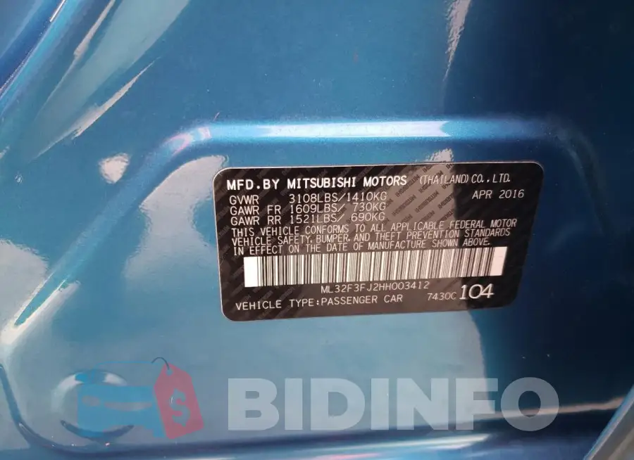 ML32F3FJ2HH003412 Photo# 12