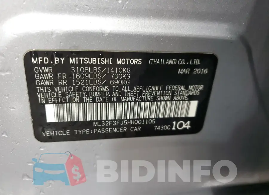 ML32F3FJ5HH001105 Photo# 12