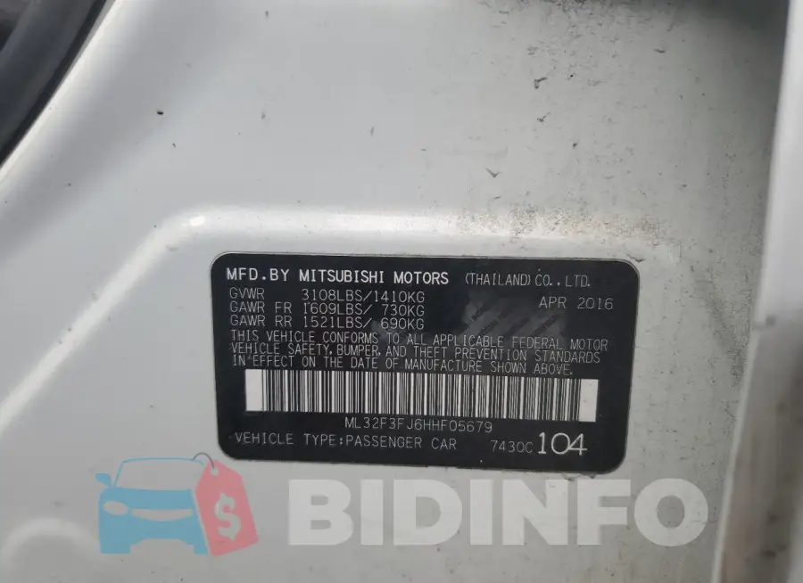 ML32F3FJ6HHF05679 Photo# 12