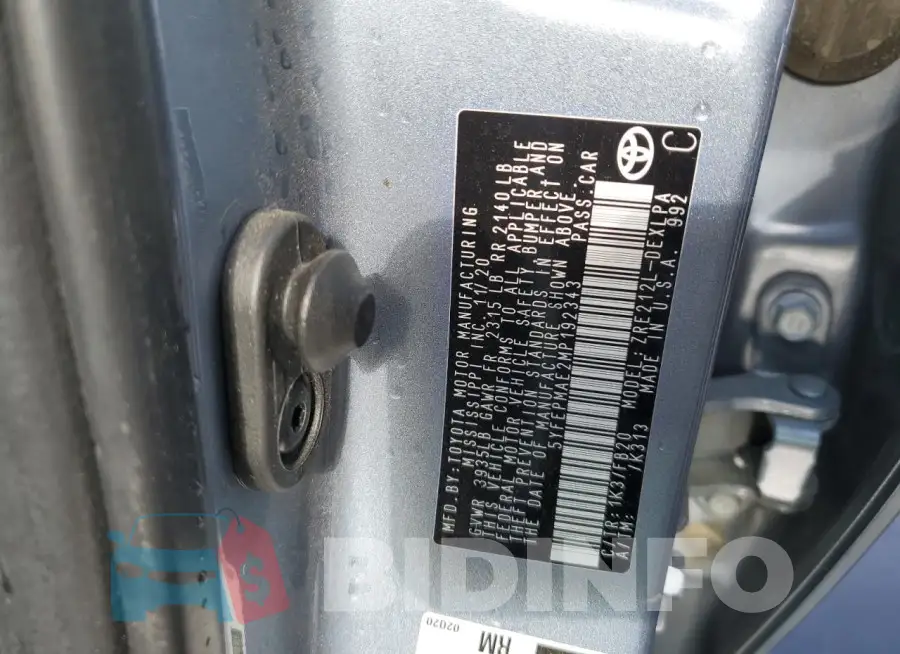 5YFEPMAE2MP192343 Photo# 12