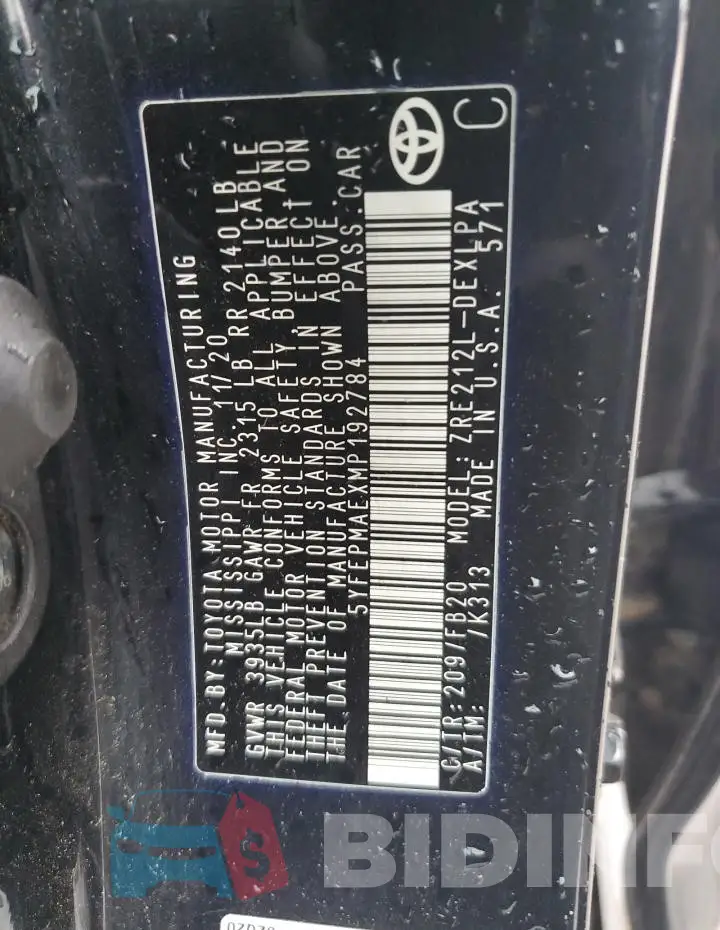 5YFEPMAEXMP192784 Photo# 12
