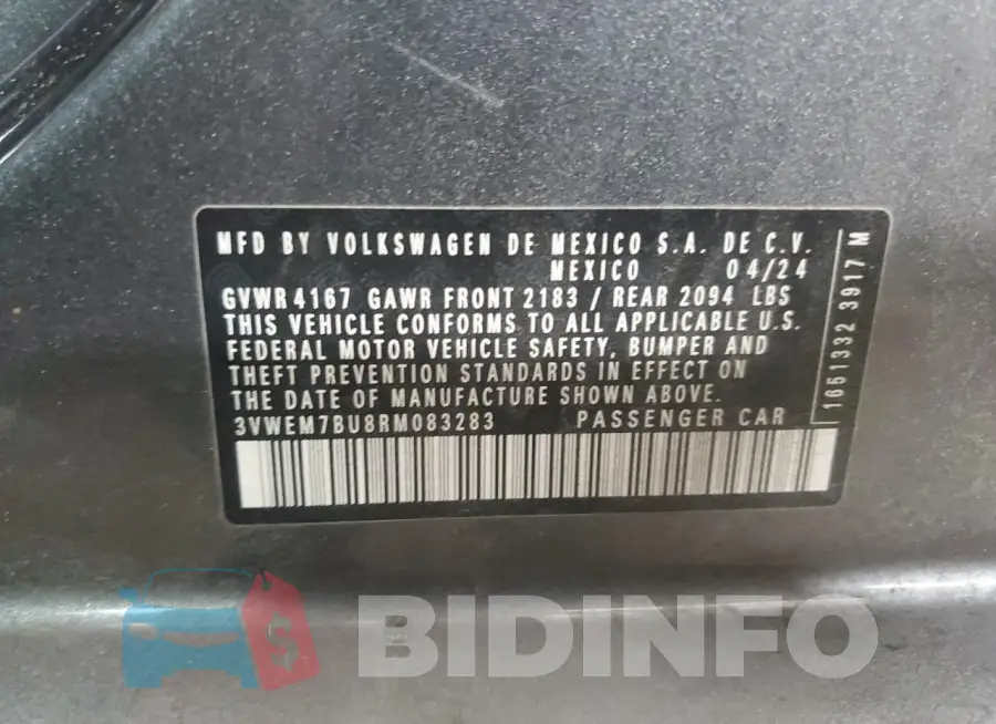 3VWEM7BU8RM083283 Photo# 12