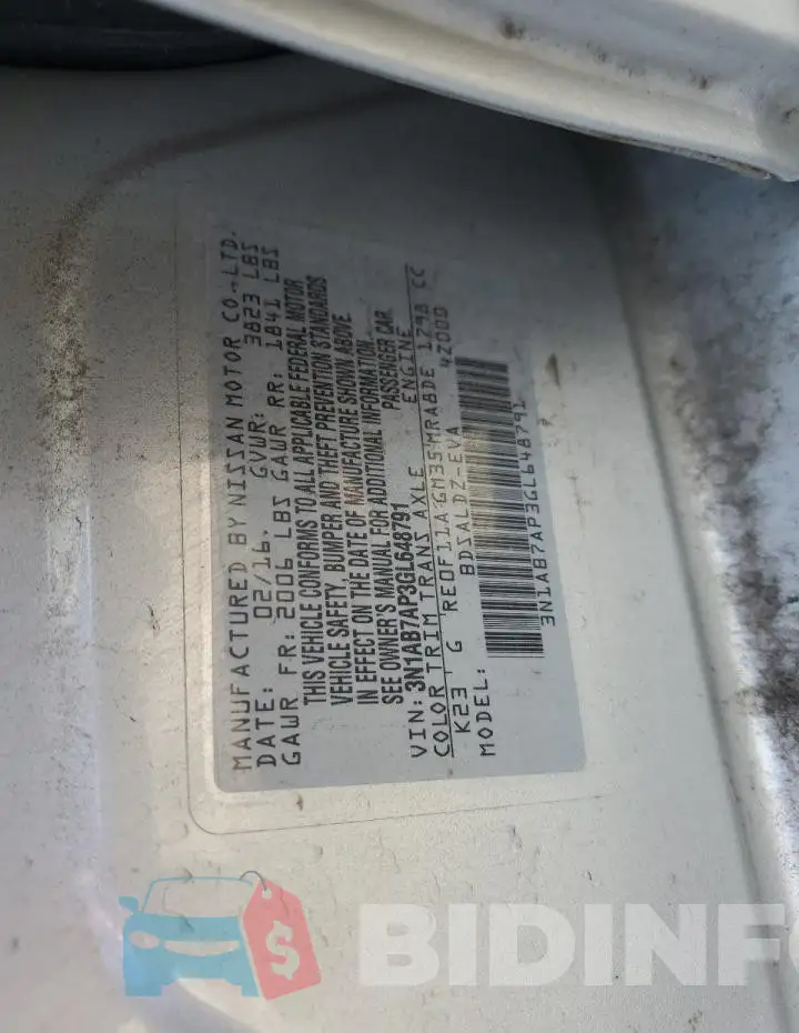 3N1AB7AP3GL648791 Photo# 12