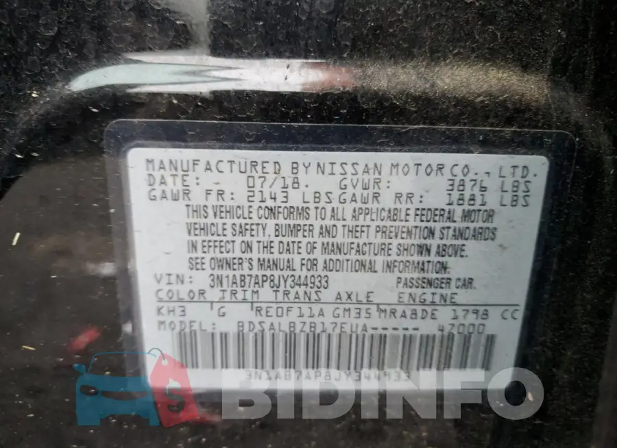 3N1AB7AP8JY344933 Photo# 12