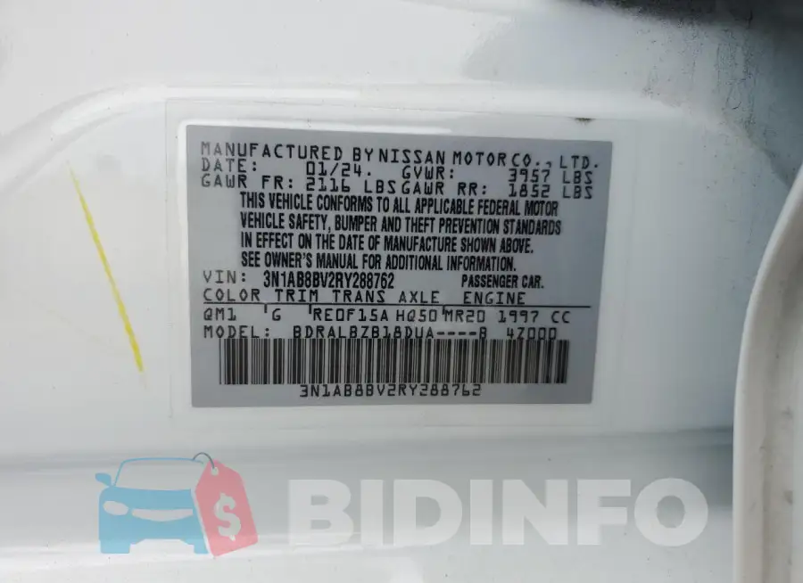 3N1AB8BV2RY288762 Photo# 12