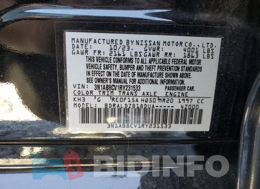 3N1AB8CV1RY231533 Photo# 12