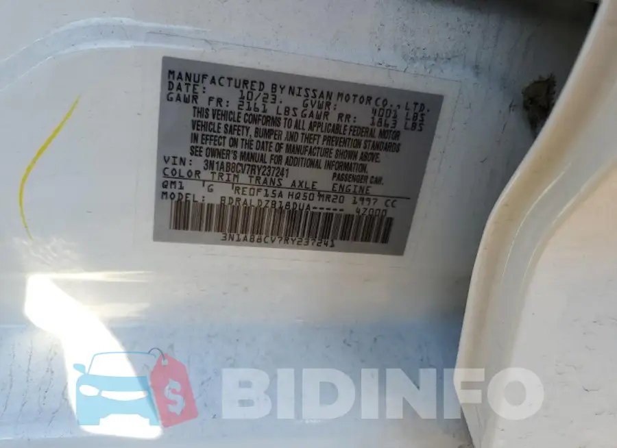 3N1AB8CV7RY237241 Photo# 12
