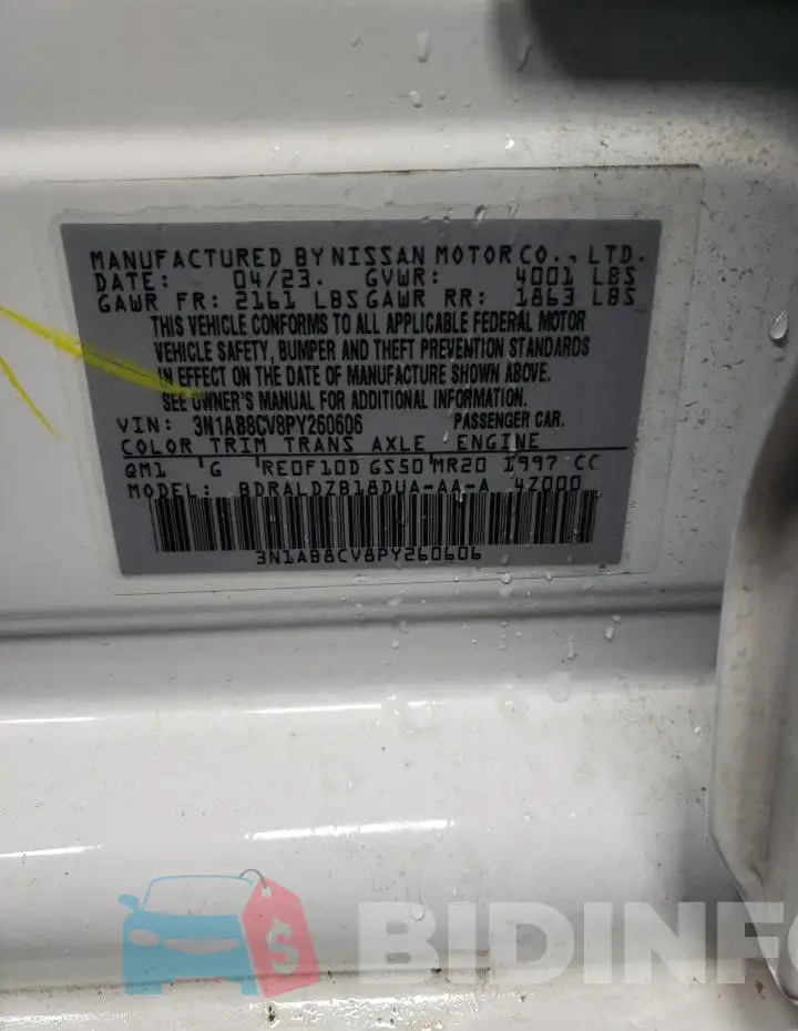 3N1AB8CV8PY260606 Photo# 12