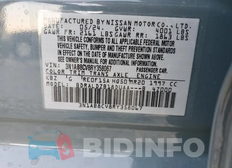 3N1AB8CV8RY358067 Photo# 12