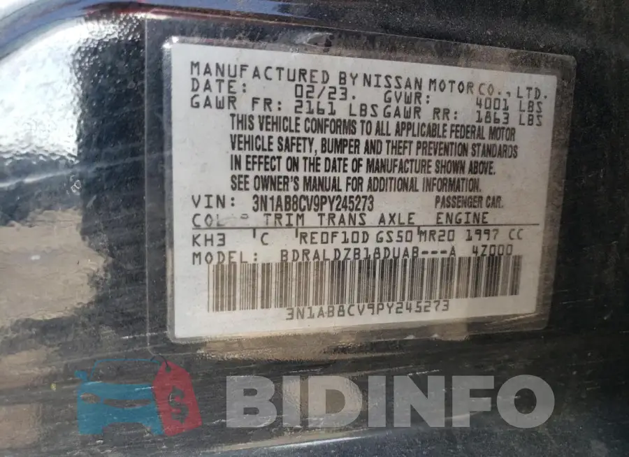 3N1AB8CV9PY245273 Photo# 12