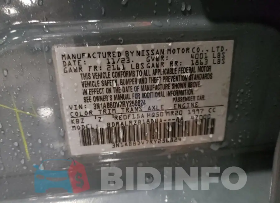 3N1AB8DV7RY256824 Photo# 12
