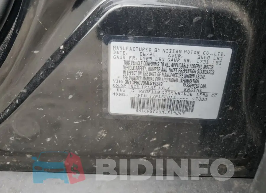 3N1CP5CV0ML519249 Photo# 13