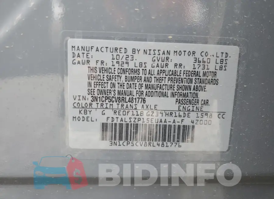 3N1CP5CV8RL481776 Photo# 13