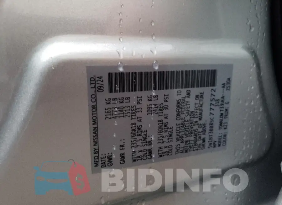 5N1BT3BB8SC777572 Photo# 13